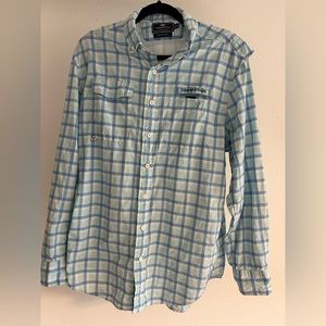 Vineyard Vines Performance Harbor Shirt blue check size medium